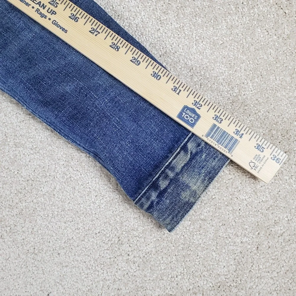 Polo Ralph Lauren Men's Blue Jean Jacket Size M Distressed Trucker Vintage 1990s